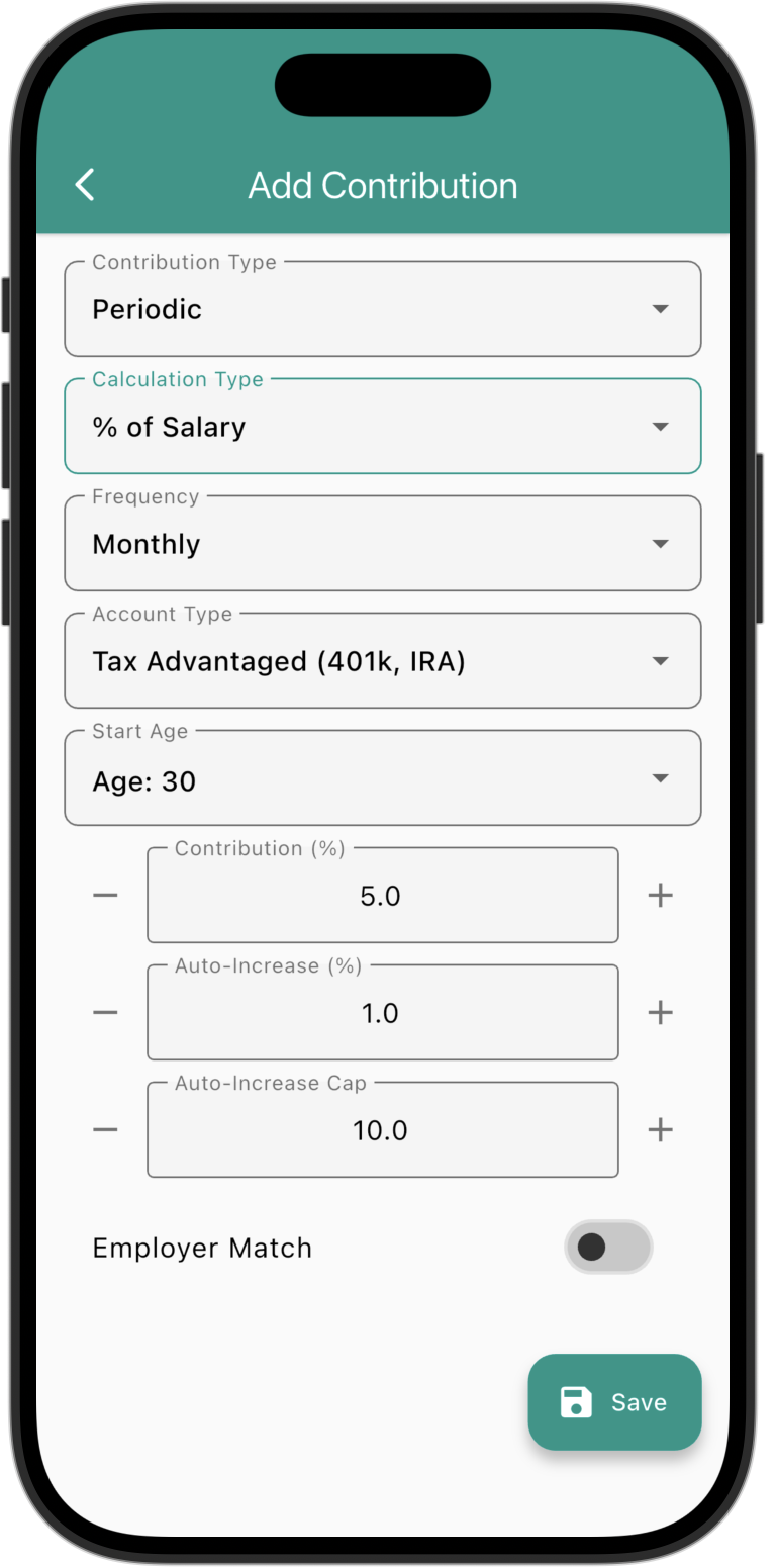 Configurable Contributions